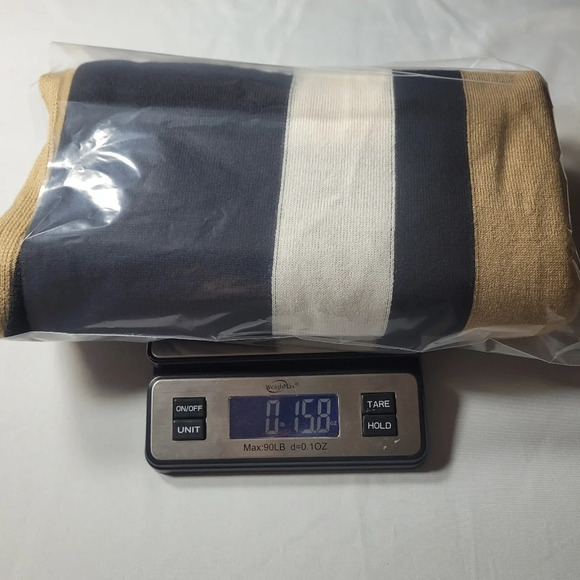 Parrish LA Stevie Neutral Color Block Poncho PA281 - Picture 7 of 7